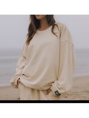 Daily Drills Classic Crewneck Sand XS/S NWOT